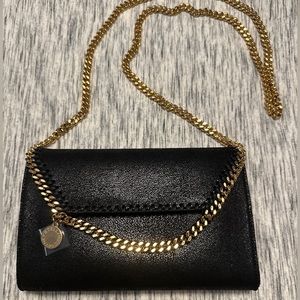 New STELLA MCCARTNEY Mini Crossbody Falabella Bag Shaggy Deer in Black